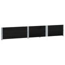 plantekasse 150x100 cm massivt fyrretræ sort