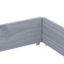 plantekasse 150x100 cm massivt fyrretræ grå