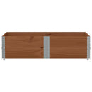 plantekasse 150x100 cm massivt fyrretræ brun