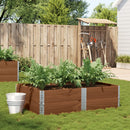 plantekasse 150x100 cm massivt fyrretræ brun