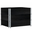plantekasse 80x60 cm massivt fyrretræ sort