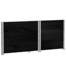 plantekasse 80x60 cm massivt fyrretræ sort