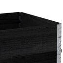 plantekasse 80x60 cm massivt fyrretræ sort