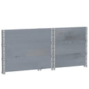 plantekasse 80x60 cm massivt fyrretræ grå