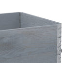 plantekasse 80x60 cm massivt fyrretræ grå