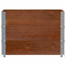 plantekasse 80x60 cm massivt fyrretræ brun
