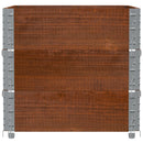 plantekasse 80x60 cm massivt fyrretræ brun