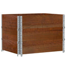 plantekasse 80x60 cm massivt fyrretræ brun