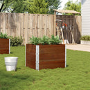 plantekasse 80x60 cm massivt fyrretræ brun