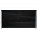 plantekasse 120x80 cm massivt fyrretræ sort