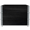 plantekasse 120x80 cm massivt fyrretræ sort