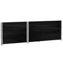 plantekasse 120x80 cm massivt fyrretræ sort