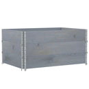 plantekasse 120x80 cm massivt fyrretræ grå