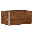 plantekasse 120x80 cm massivt fyrretræ brun