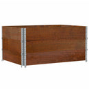 plantekasse 120x80 cm massivt fyrretræ brun
