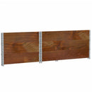 plantekasse 120x80 cm massivt fyrretræ brun