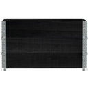plantekasse 100x50 cm massivt fyrretræ sort
