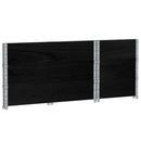 plantekasse 100x50 cm massivt fyrretræ sort