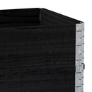 plantekasse 100x50 cm massivt fyrretræ sort