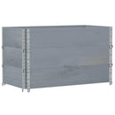 plantekasse 100x50 cm massivt fyrretræ grå