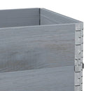 plantekasse 100x50 cm massivt fyrretræ grå