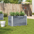 plantekasse 100x50 cm massivt fyrretræ grå