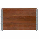 plantekasse 100x50 cm massivt fyrretræ brun