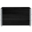 plantekasse 100x100 cm massivt fyrretræ sort