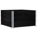 plantekasse 100x100 cm massivt fyrretræ sort