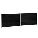 plantekasse 100x100 cm massivt fyrretræ sort
