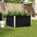 plantekasse 100x100 cm massivt fyrretræ sort