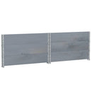 plantekasse 100x100 cm massivt fyrretræ grå