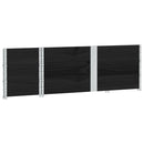 plantekasse 150x50 cm massivt fyrretræ sort