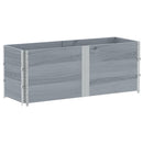 plantekasse 150x50 cm massivt fyrretræ grå