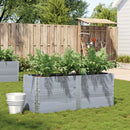 plantekasse 150x50 cm massivt fyrretræ grå