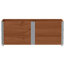 plantekasse 150x50 cm massivt fyrretræ brun