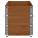 plantekasse 150x50 cm massivt fyrretræ brun