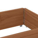 plantekasse 150x50 cm massivt fyrretræ brun