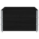 plantekasse 150x100 cm massivt fyrretræ sort