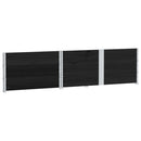 plantekasse 150x100 cm massivt fyrretræ sort