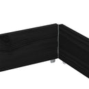 plantekasse 150x100 cm massivt fyrretræ sort