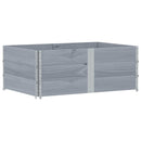 plantekasse 150x100 cm massivt fyrretræ grå