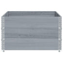 plantekasse 150x100 cm massivt fyrretræ grå