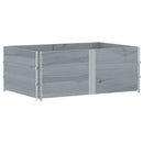 plantekasse 150x100 cm massivt fyrretræ grå