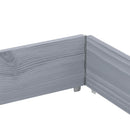 plantekasse 150x100 cm massivt fyrretræ grå
