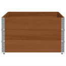 plantekasse 150x100 cm massivt fyrretræ brun
