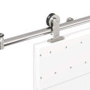 hardwarekit til skydedør 200 cm rustfrit stål sølvfarvet