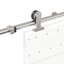 hardwarekit til skydedør 183 cm rustfrit stål sølvfarvet