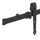 skinnesæt til skydedør 152,5 cm stål sort