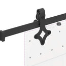 skinnesæt til skydedør 152,5 cm stål sort
